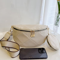 PU Leather Sling Bag with Small Purse