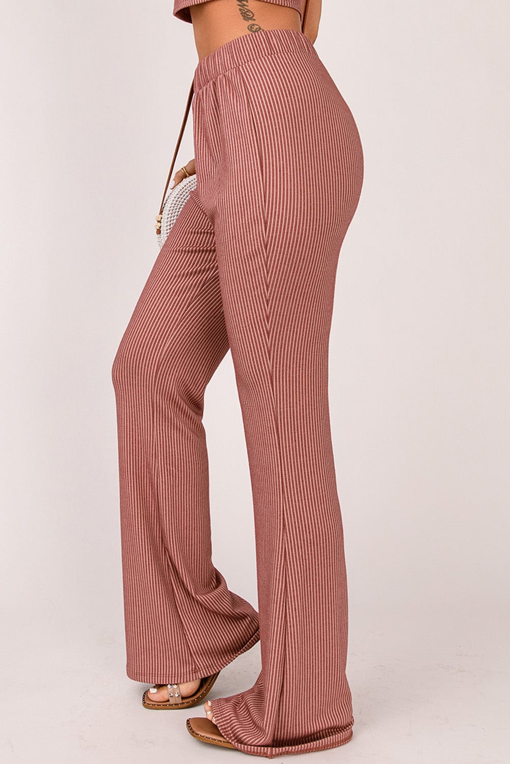 Shape Code TBS Pants Pinstripe Wide Leg Pants