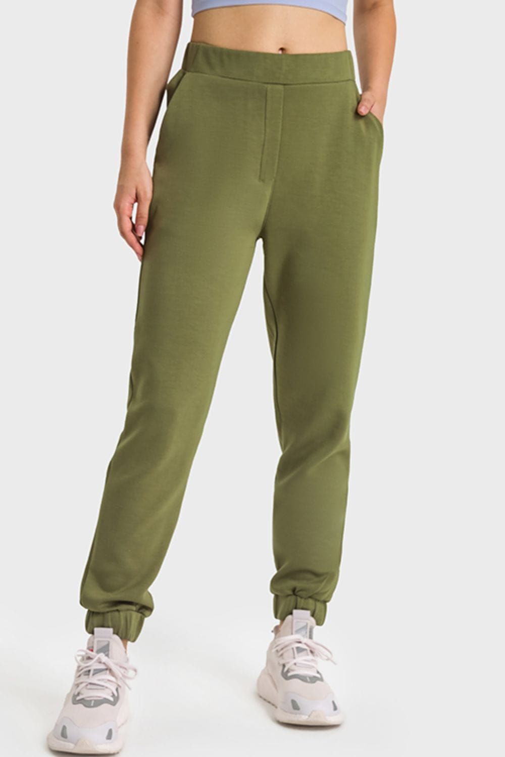 Trendsi Active Green / 4 Pull-On Joggers with Side Pockets