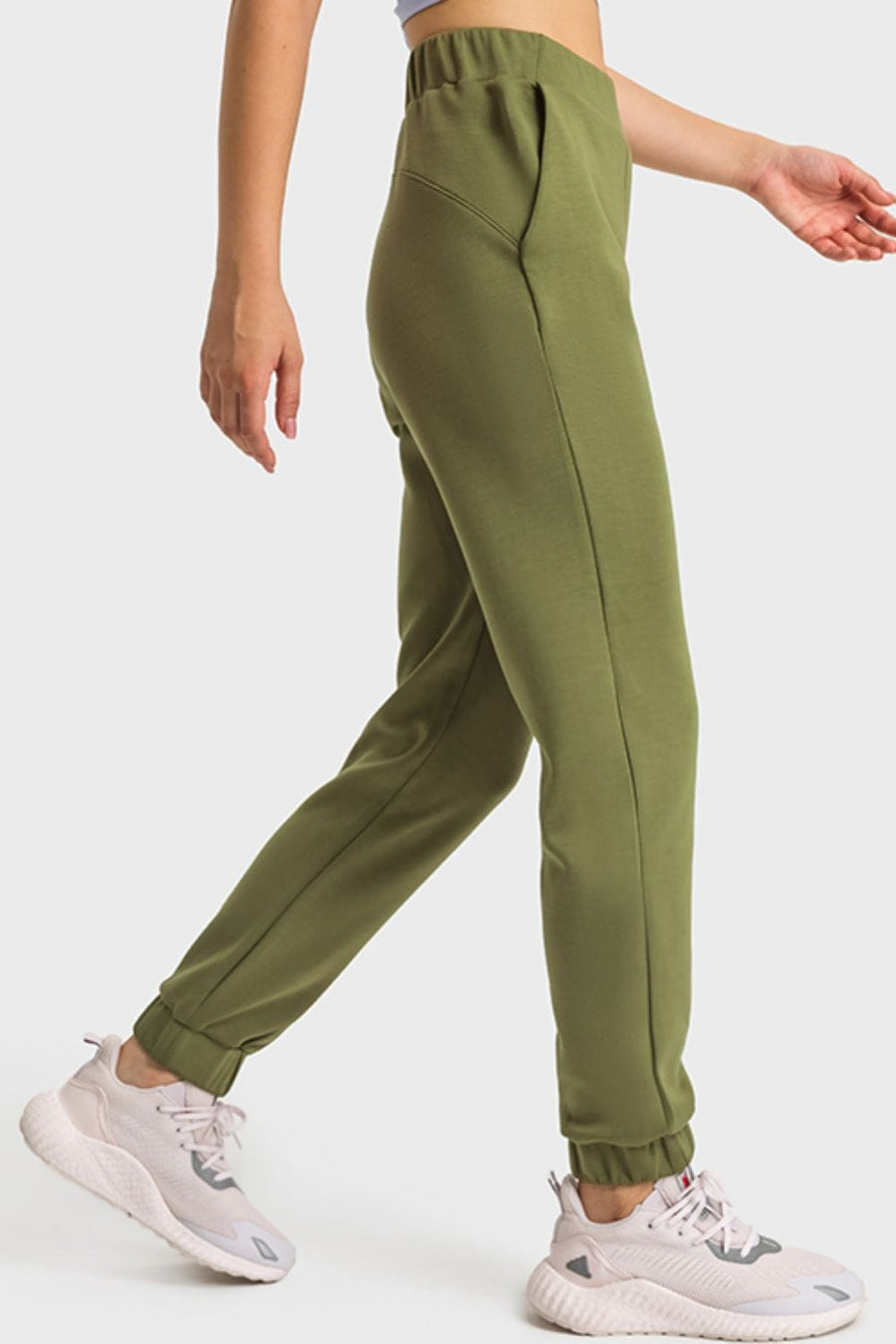 Trendsi Active Pull-On Joggers with Side Pockets