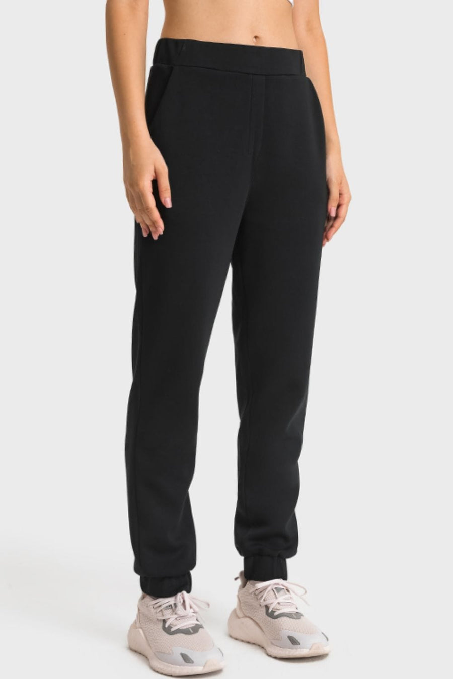 Trendsi Active Pull-On Joggers with Side Pockets